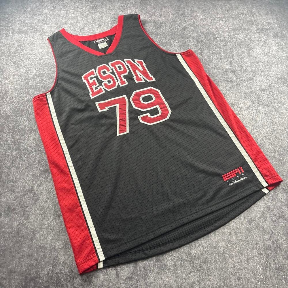 ESPN Club Walt Disney World Jersey Men’s XL 79 Black Red Mesh